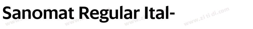 Sanomat Regular Ital字体转换